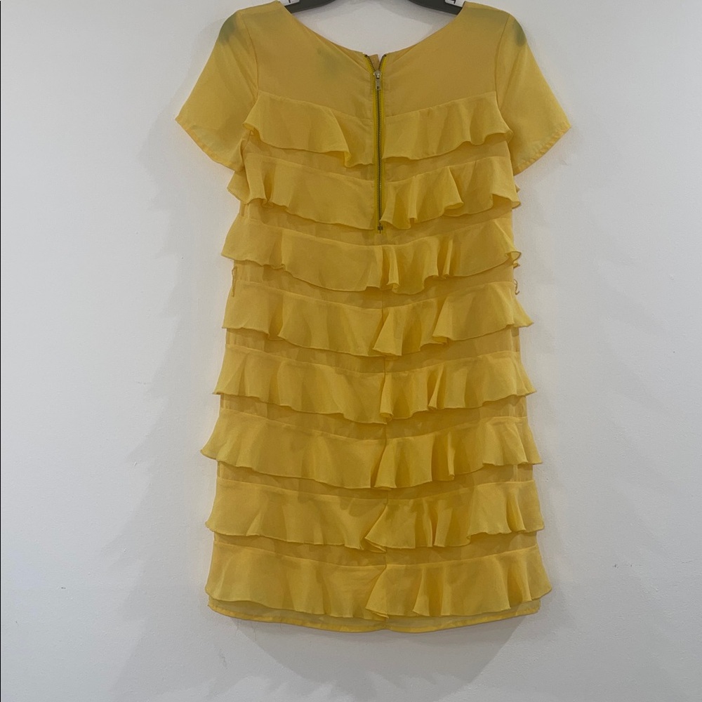 H&M Yellow Ruffled Midi Dress - Picture 3 of 4